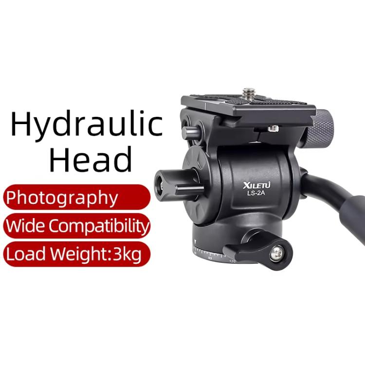 XILETU LS-2A Mini Hydraulic Damping Ball Head Tripod Head 360 Degree Panoramic Shooting
