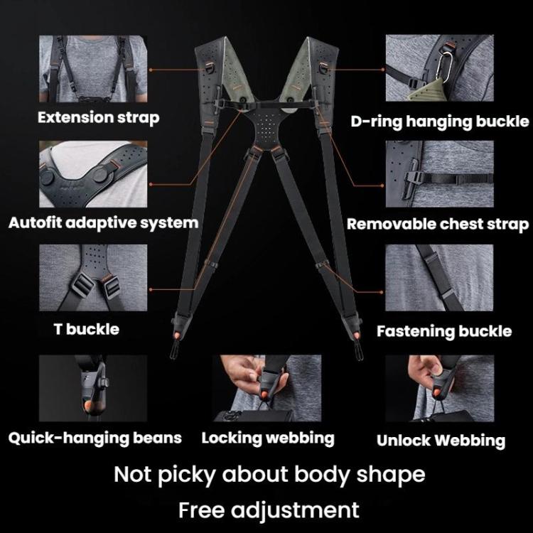 PGYTECH Dual Camera Quick-Release Photography Strap