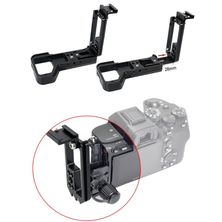 BEXIN Vertical Clapper With Hot Shoe L-shaped Quick-install Plate Can Be Pulled for Sony A7R4