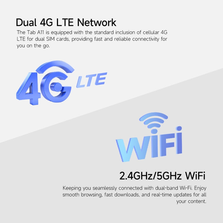 Ulefone Tab A11 Tablet 11-inch 90Hz 6GB+256GB 4G Android 14