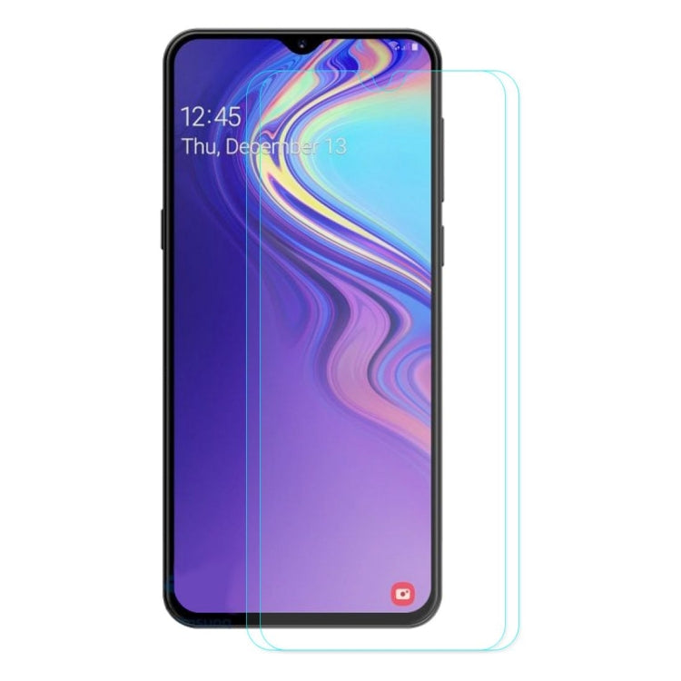 2 PCS ENKAY Hat-Prince 0.26mm 9H 2.5D Curved Full Screen Tempered Glass Film For Galaxy M20, For Samsung Galaxy M20(2 PCS)