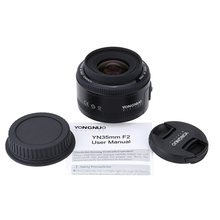 YONGNUO YN35MM F2C 1:2 AF/MF Wide-Angle Fixed/Prime Auto Focus Lens for Canon EOS EF Lens