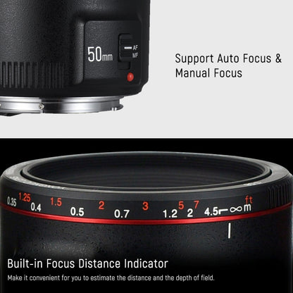 YONGNUO YN50MM F1.8C II F1.8 Auto Focus Lens for Canon EF Mount New Lens