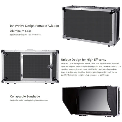 SEETEC 4K280-9HSD-CO 3840x2160 28 inch HDMI 4K HD Director Box Camera Field Monitor, Support Four Screen Split