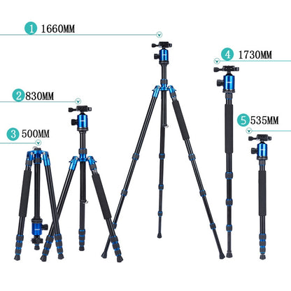 TRIOPO Oubao A-688 Adjustable Portable  Aluminum Alloy Tripod with Ball Head for SLR Camera