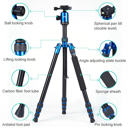 TRIOPO Oubao A-688 Adjustable Portable  Aluminum Alloy Tripod with Ball Head for SLR Camera