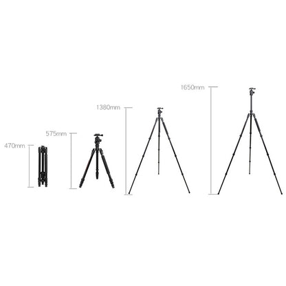 TRIOPO Oubao TA330 Horizontal Arm Tripod Mount Quick Release Center Column Boom Bracket with Tripod Ball-Head