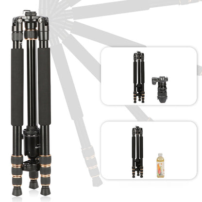 TRIOPO 554 Adjustable Portable  Aluminum Alloy Tripod with D-2A Ball Head for SLR Camera