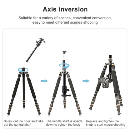 TRIOPO 554 Adjustable Portable  Aluminum Alloy Tripod with D-2A Ball Head for SLR Camera