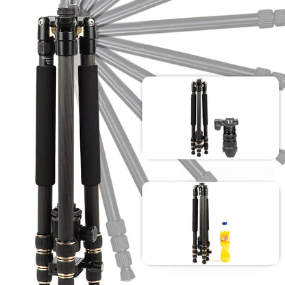 TRIOPO 853 Adjustable Portable Carbon Fiber Tripod with D2-A Ball Head for SLR Camera