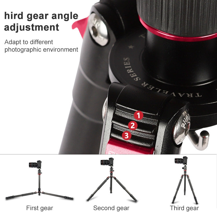 TRIOPO 888 Adjustable Portable Carbon Fiber Tripod with Q-2 Ball Head for SLR Camera, Pipe diameter: 28cm