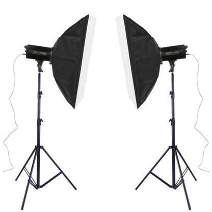 TRIOPO Oubao TTR300W 60x90cm Studio Softbox + Tripod Mount + 2x Light Bulb Photography Lighting Tow Piece Set