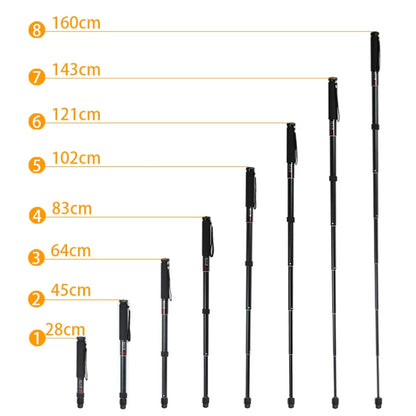 BEXIN P308A Portable Travel Outdoor DSLR Camera Aluminum Alloy Monopod Holder