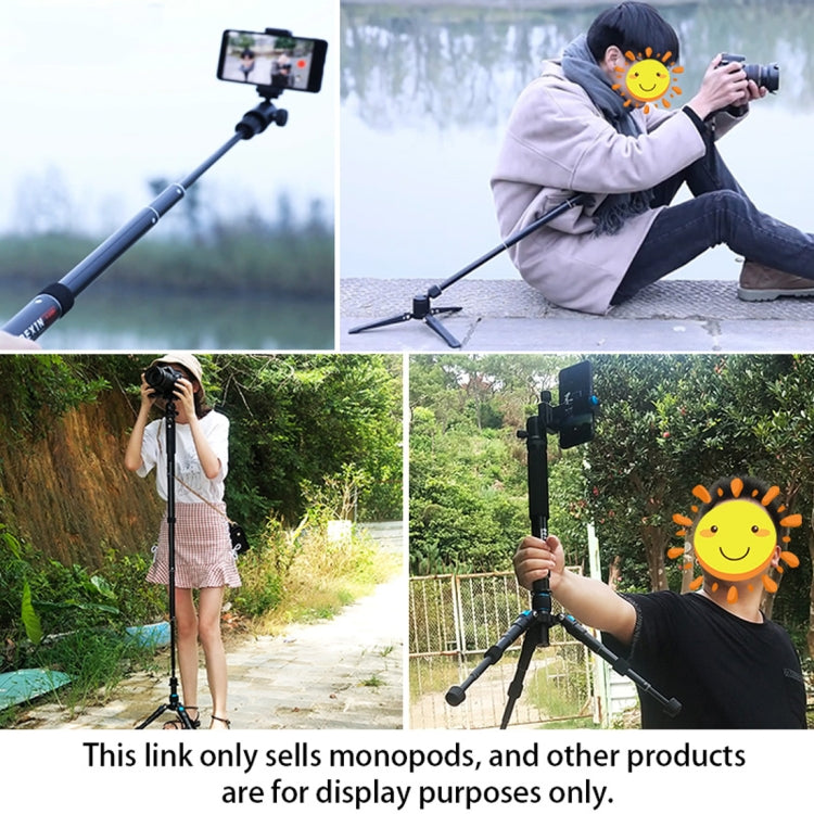 BEXIN P308A Portable Travel Outdoor DSLR Camera Aluminum Alloy Monopod Holder
