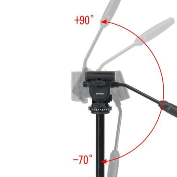TRIOPO K2808 Aluminum Tripod Mount with HY-350 Heavy Duty Damping Head