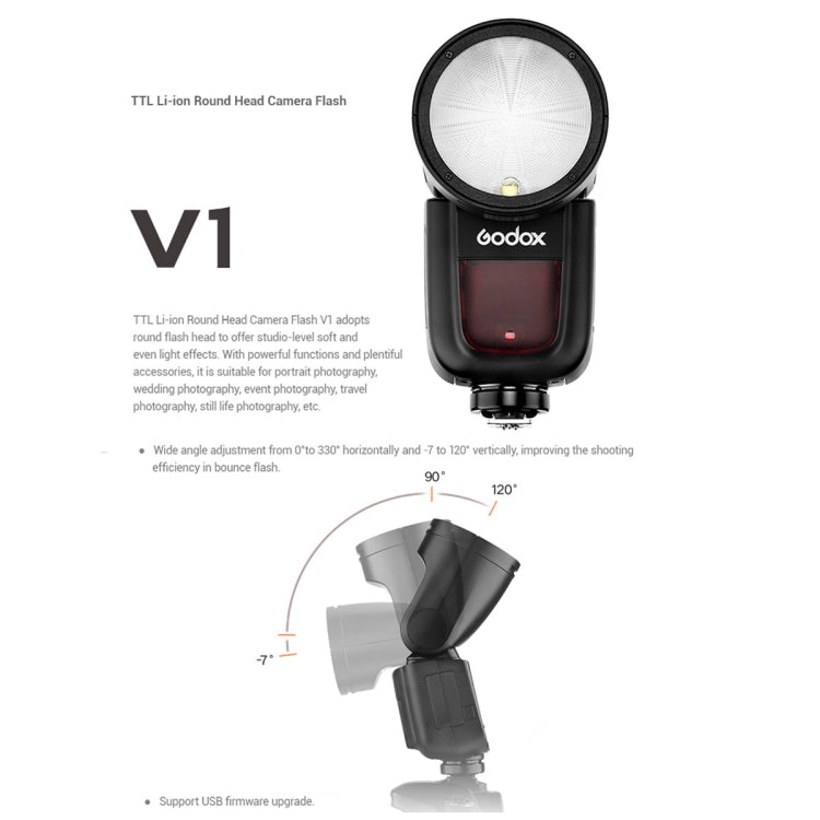 Godox V1P Round Head TTL Flash Speedlite for Pentax