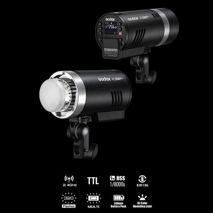 Godox  AD300 Pro 300Ws TTL HSS Pocket Flash Outdoor Speedlite Light Kits