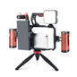 YELANGU LW101 Vlogging Live Broadcast LED Selfie Light Mic Smartphone Video Rig Handles Stabilizer Kits