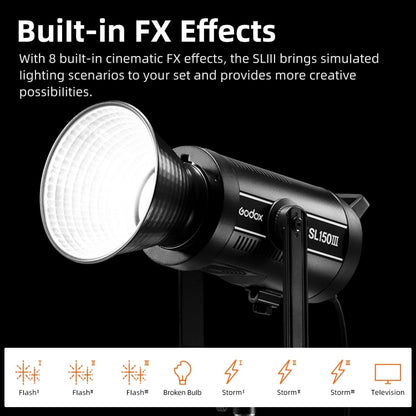 Godox SL150III 160W LED Light 5600K Daylight Video Flash Light