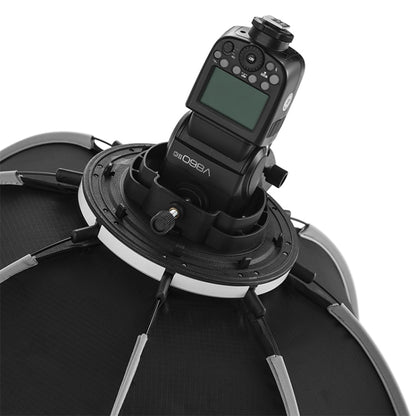 TRIOPO KS90 90cm Dome Speedlite Flash Octagon Parabolic Softbox Diffuser with Bracket Mount Handle for Speedlite