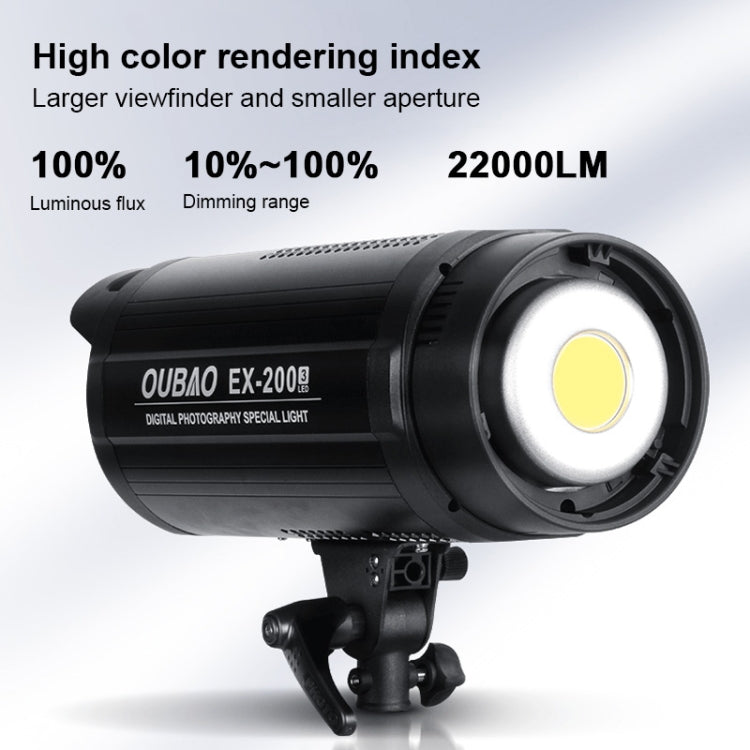 TRIOPO EX-200W Studio Flash Built-in Dissipate Heat System with EX-200III LED Single Light