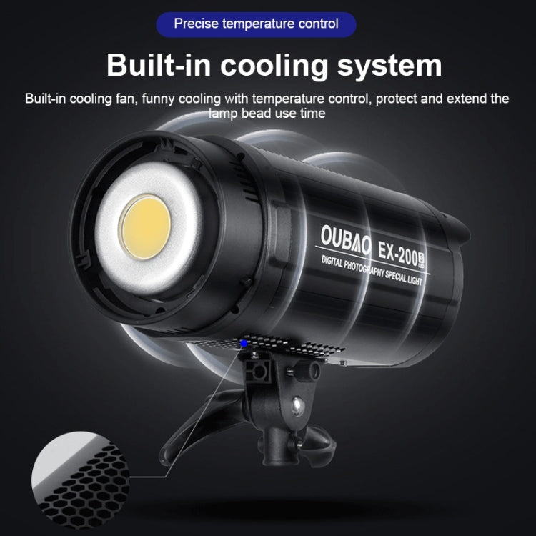 TRIOPO EX-200W Studio Flash Built-in Dissipate Heat System with EX-200III LED Single Light