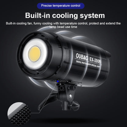 TRIOPO EX-200W Studio Flash Built-in Dissipate Heat System with EX-200III LED Single Light