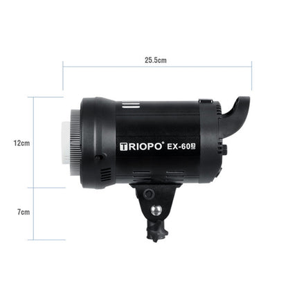 TRIOPO EX-60W Studio Flash Built-in Dissipate Heat System with EX-60III LED Single Light