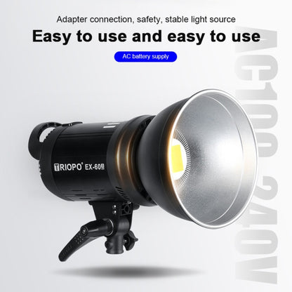 TRIOPO EX-60W Studio Flash Built-in Dissipate Heat System with EX-60III LED Single Light