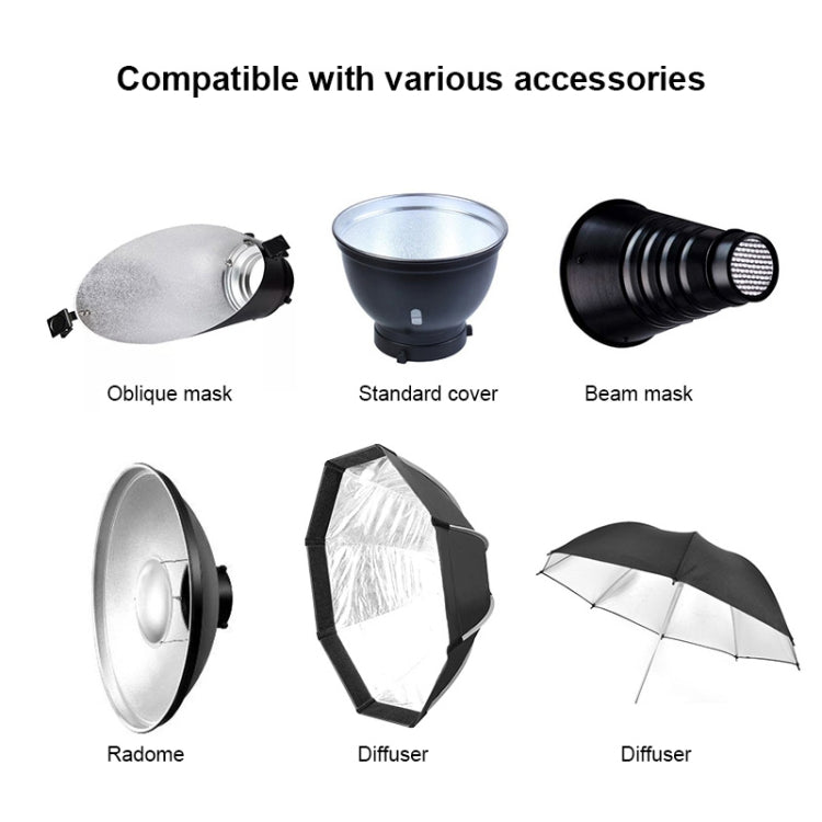 TRIOPO Oubao TTR400W Studio Flash with E27 150W Light Bulb