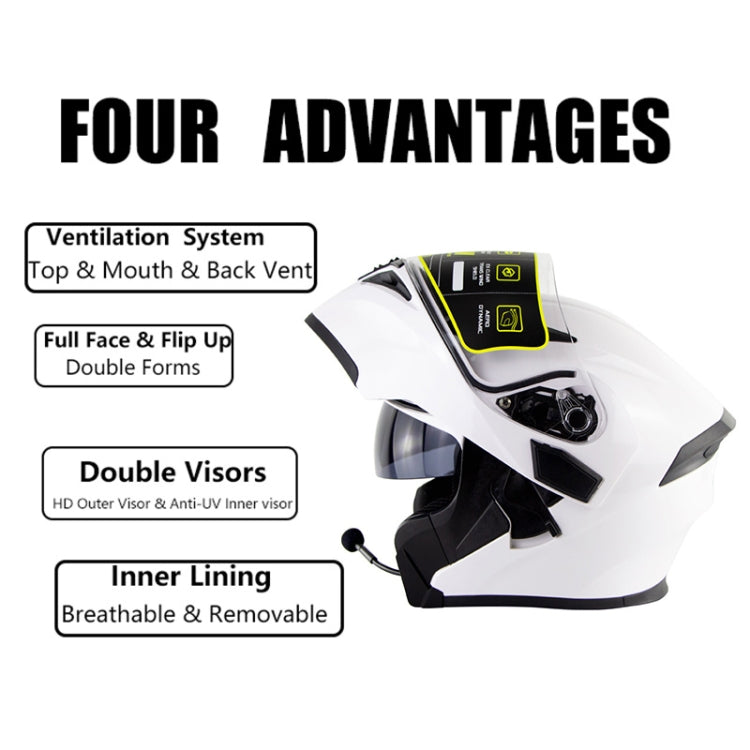 Soman 955 Skyeye Motorcycle Full / Open Face Bluetooth Helmet Headset Full Face, Supports Answer / Hang Up Calls, S, 55-56cm, M, 57-58cm, L, 59-60cm, XL, 61-62cm, XXL, 63-64cm