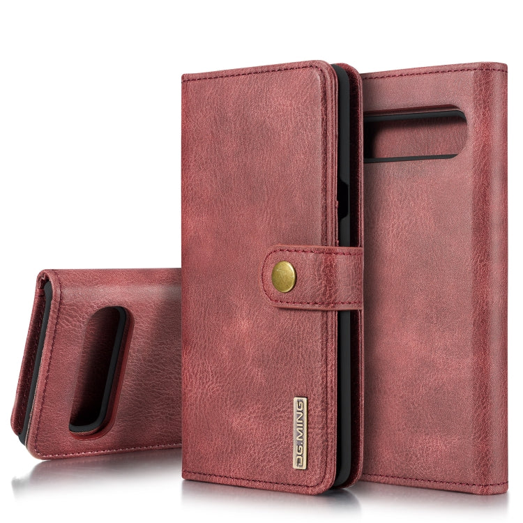 DG.MING Crazy Horse Texture Flip Detachable Magnetic Leather Case with Holder & Card Slots & Wallet, for Galaxy S10 5G, for Galaxy A10, For Galaxy A20 & A30 & M10s, for Galaxy A40, For Galaxy A50 & A30s & A50s, for Galaxy A70