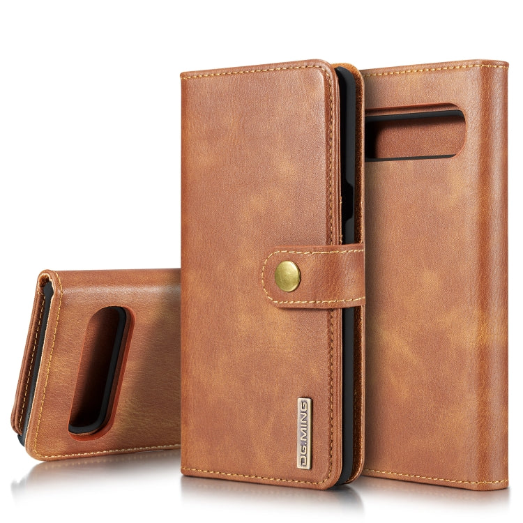 DG.MING Crazy Horse Texture Flip Detachable Magnetic Leather Case with Holder & Card Slots & Wallet, for Galaxy S10 5G, for Galaxy A10, For Galaxy A20 & A30 & M10s, for Galaxy A40, For Galaxy A50 & A30s & A50s, for Galaxy A70