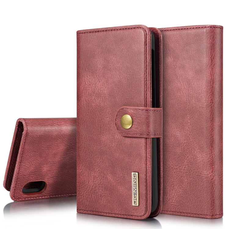DG.MING Crazy Horse Texture Flip Detachable Magnetic Leather Case with Holder & Card Slots & Wallet, for Galaxy S10 5G, for Galaxy A10, For Galaxy A20 & A30 & M10s, for Galaxy A40, For Galaxy A50 & A30s & A50s, for Galaxy A70