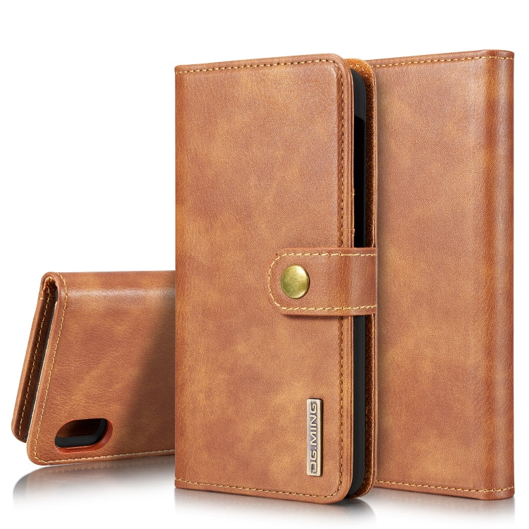 DG.MING Crazy Horse Texture Flip Detachable Magnetic Leather Case with Holder & Card Slots & Wallet, for Galaxy S10 5G, for Galaxy A10, For Galaxy A20 & A30 & M10s, for Galaxy A40, For Galaxy A50 & A30s & A50s, for Galaxy A70