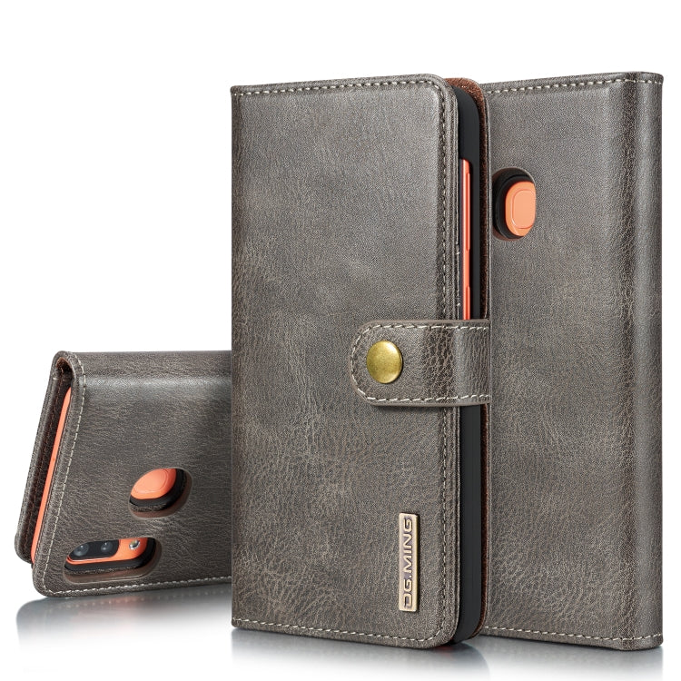 DG.MING Crazy Horse Texture Flip Detachable Magnetic Leather Case with Holder & Card Slots & Wallet, for Galaxy S10 5G, for Galaxy A10, For Galaxy A20 & A30 & M10s, for Galaxy A40, For Galaxy A50 & A30s & A50s, for Galaxy A70