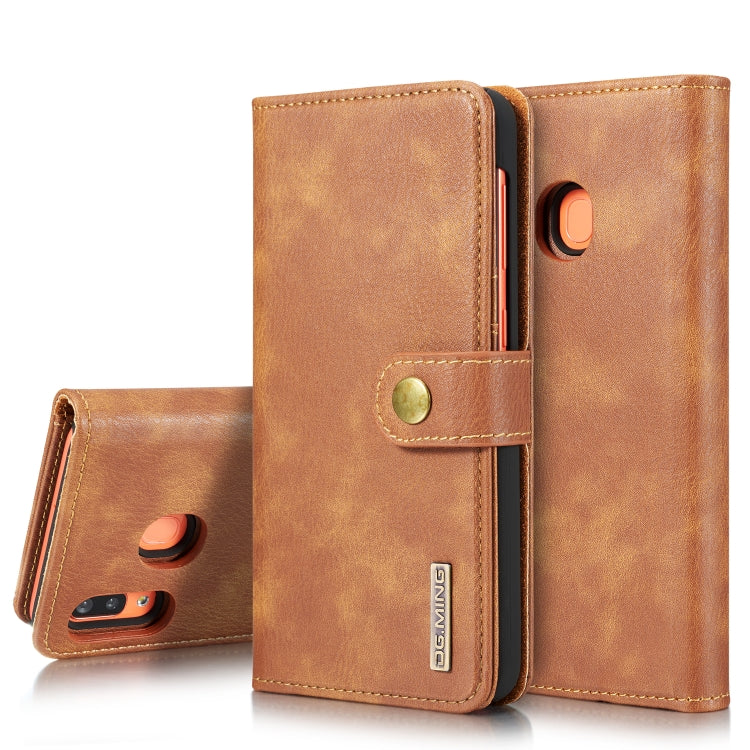 DG.MING Crazy Horse Texture Flip Detachable Magnetic Leather Case with Holder & Card Slots & Wallet, for Galaxy S10 5G, for Galaxy A10, For Galaxy A20 & A30 & M10s, for Galaxy A40, For Galaxy A50 & A30s & A50s, for Galaxy A70