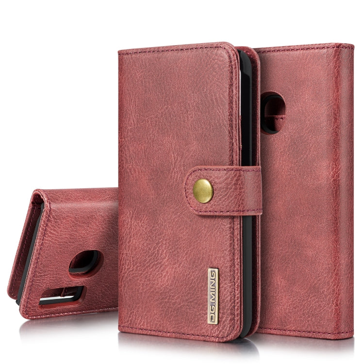 DG.MING Crazy Horse Texture Flip Detachable Magnetic Leather Case with Holder & Card Slots & Wallet, for Galaxy S10 5G, for Galaxy A10, For Galaxy A20 & A30 & M10s, for Galaxy A40, For Galaxy A50 & A30s & A50s, for Galaxy A70