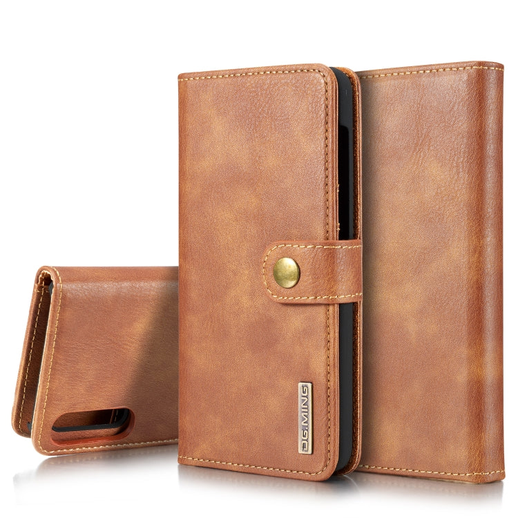 DG.MING Crazy Horse Texture Flip Detachable Magnetic Leather Case with Holder & Card Slots & Wallet, for Galaxy S10 5G, for Galaxy A10, For Galaxy A20 & A30 & M10s, for Galaxy A40, For Galaxy A50 & A30s & A50s, for Galaxy A70