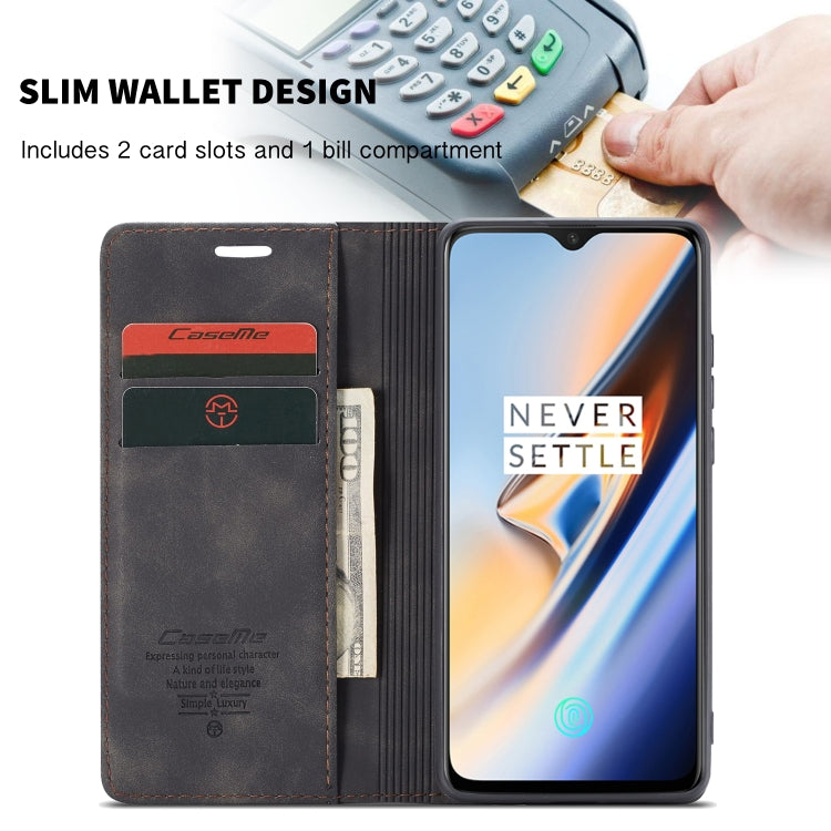 CaseMe-013 Multi-functional Retro Frosted Horizontal Flip Leather Case with Card Slot & Holder & Wallet, For OnePlus 7, For OnePlus 7 Pro, For Xiaomi Mi 9, For Xiaomi Mi 9T Pro / Redmi K20 Pro / Xiaomi Mi 9T / Redmi K20, For Galaxy A20e