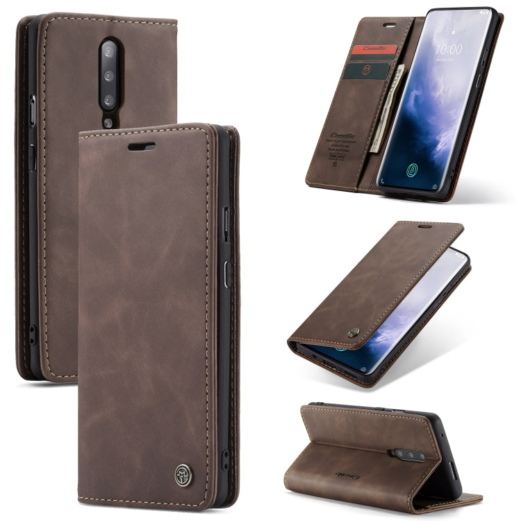 CaseMe-013 Multi-functional Retro Frosted Horizontal Flip Leather Case with Card Slot & Holder & Wallet, For OnePlus 7, For OnePlus 7 Pro, For Xiaomi Mi 9, For Xiaomi Mi 9T Pro / Redmi K20 Pro / Xiaomi Mi 9T / Redmi K20, For Galaxy A20e