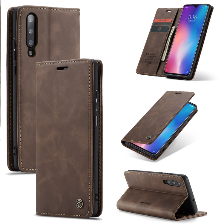 CaseMe-013 Multi-functional Retro Frosted Horizontal Flip Leather Case with Card Slot & Holder & Wallet, For OnePlus 7, For OnePlus 7 Pro, For Xiaomi Mi 9, For Xiaomi Mi 9T Pro / Redmi K20 Pro / Xiaomi Mi 9T / Redmi K20, For Galaxy A20e