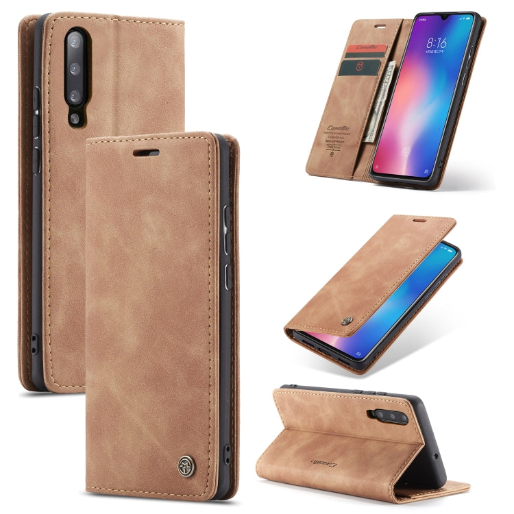 CaseMe-013 Multi-functional Retro Frosted Horizontal Flip Leather Case with Card Slot & Holder & Wallet, For OnePlus 7, For OnePlus 7 Pro, For Xiaomi Mi 9, For Xiaomi Mi 9T Pro / Redmi K20 Pro / Xiaomi Mi 9T / Redmi K20, For Galaxy A20e