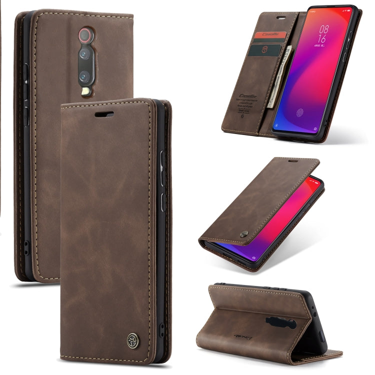 CaseMe-013 Multi-functional Retro Frosted Horizontal Flip Leather Case with Card Slot & Holder & Wallet, For OnePlus 7, For OnePlus 7 Pro, For Xiaomi Mi 9, For Xiaomi Mi 9T Pro / Redmi K20 Pro / Xiaomi Mi 9T / Redmi K20, For Galaxy A20e