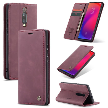 CaseMe-013 Multi-functional Retro Frosted Horizontal Flip Leather Case with Card Slot & Holder & Wallet, For OnePlus 7, For OnePlus 7 Pro, For Xiaomi Mi 9, For Xiaomi Mi 9T Pro / Redmi K20 Pro / Xiaomi Mi 9T / Redmi K20, For Galaxy A20e