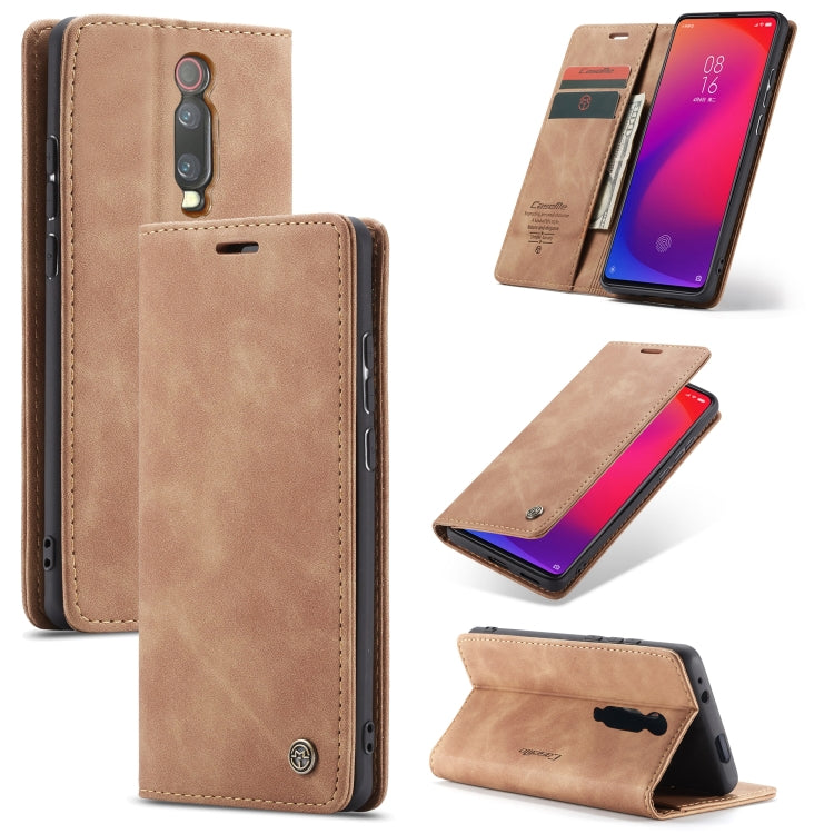 CaseMe-013 Multi-functional Retro Frosted Horizontal Flip Leather Case with Card Slot & Holder & Wallet, For OnePlus 7, For OnePlus 7 Pro, For Xiaomi Mi 9, For Xiaomi Mi 9T Pro / Redmi K20 Pro / Xiaomi Mi 9T / Redmi K20, For Galaxy A20e