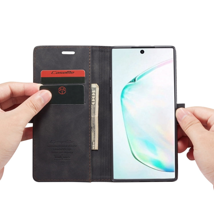 CaseMe-013 Multifunctional Horizontal Flip Leather Case with Card Slot & Holder & Wallet for Galaxy Note 10+, For Galaxy Note 10+