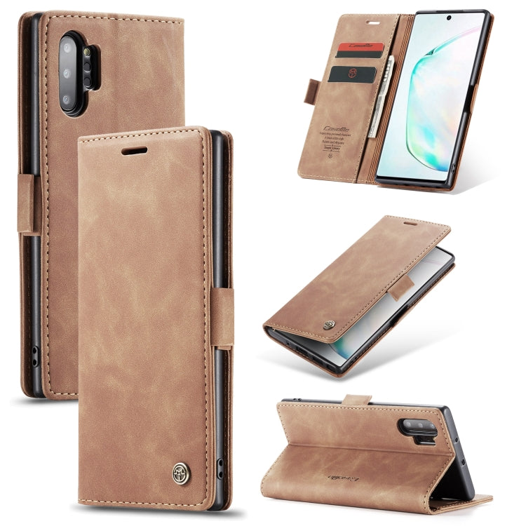 CaseMe-013 Multifunctional Horizontal Flip Leather Case with Card Slot & Holder & Wallet for Galaxy Note 10+, For Galaxy Note 10+