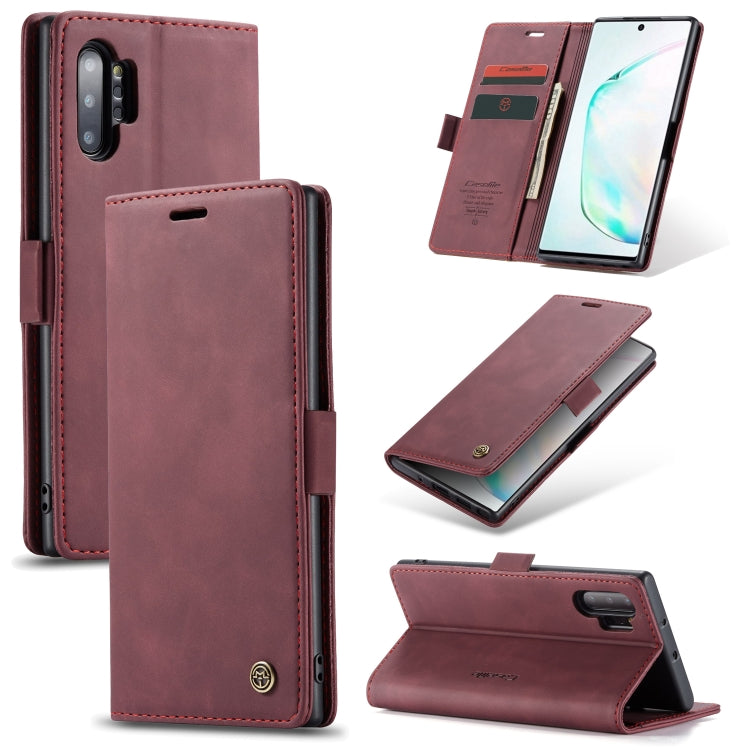 CaseMe-013 Multifunctional Horizontal Flip Leather Case with Card Slot & Holder & Wallet for Galaxy Note 10+, For Galaxy Note 10+