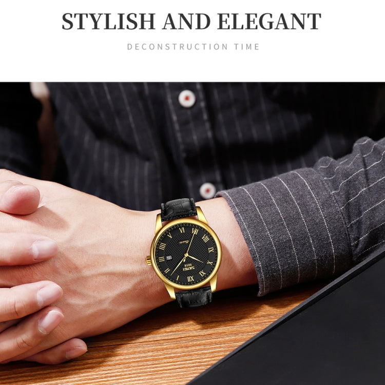 SKMEI 9058 Multifunctional Outdoor Fashion Waterproof Gold Shell Quartz Wrist Watch, Women Style Black Face Black Strap, Women Style Silver Face Brown Strap, Women Style Gold Face Brown Strap, Men Style Silver Face Brown Strap��������������������������...